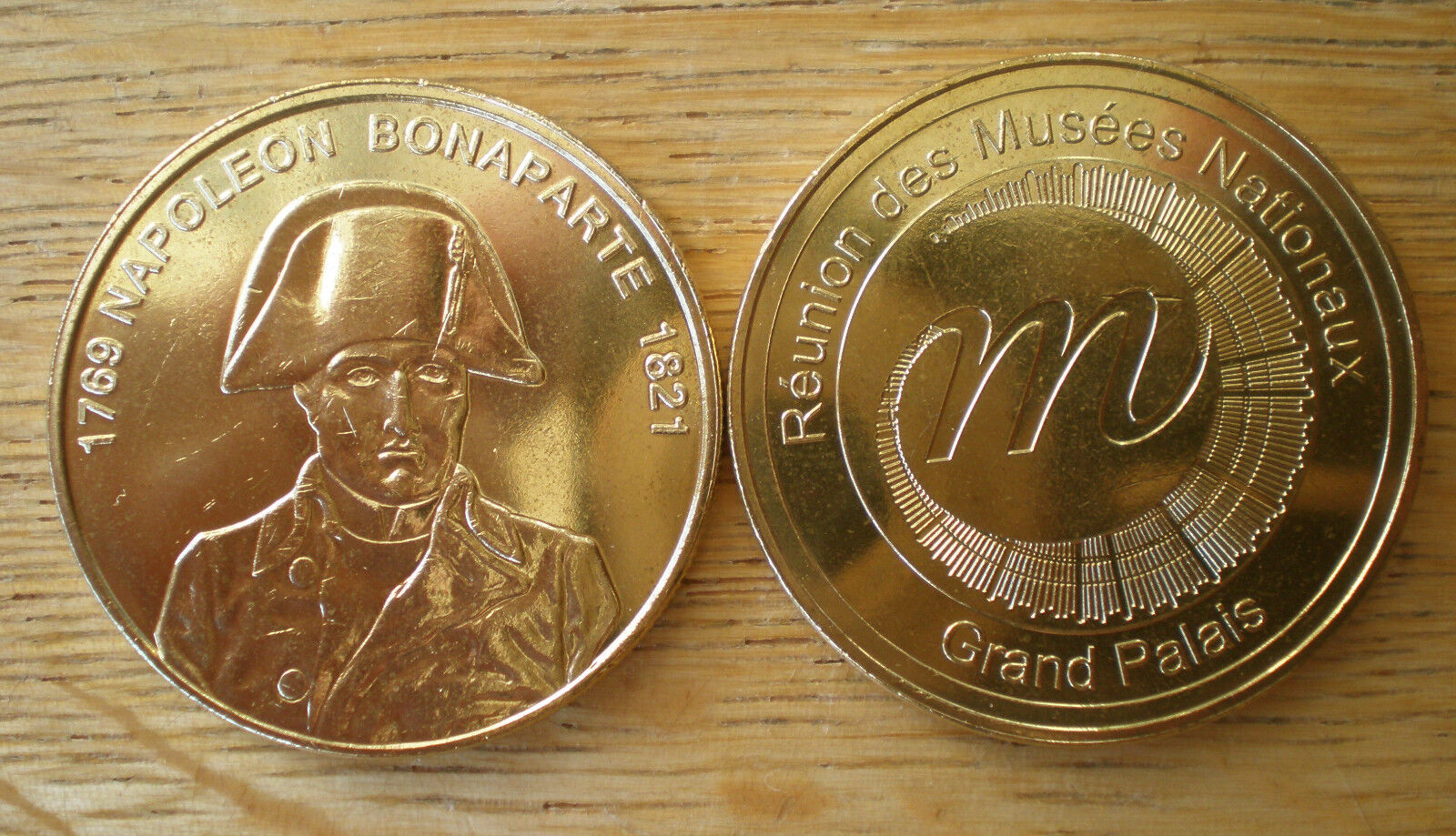 Napoleon Bonaparte Gold Plated by National Museum Invalides Paris France Medal
