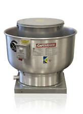 Restaurant Grease Rated Exhaust Fan 1500-2200 CFM (DU85HFA) with curb adapter picture