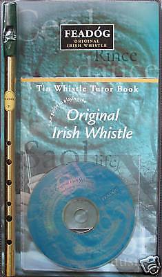Genuine Original Irish Tin Whistle, Book & CD by Feadog, F20