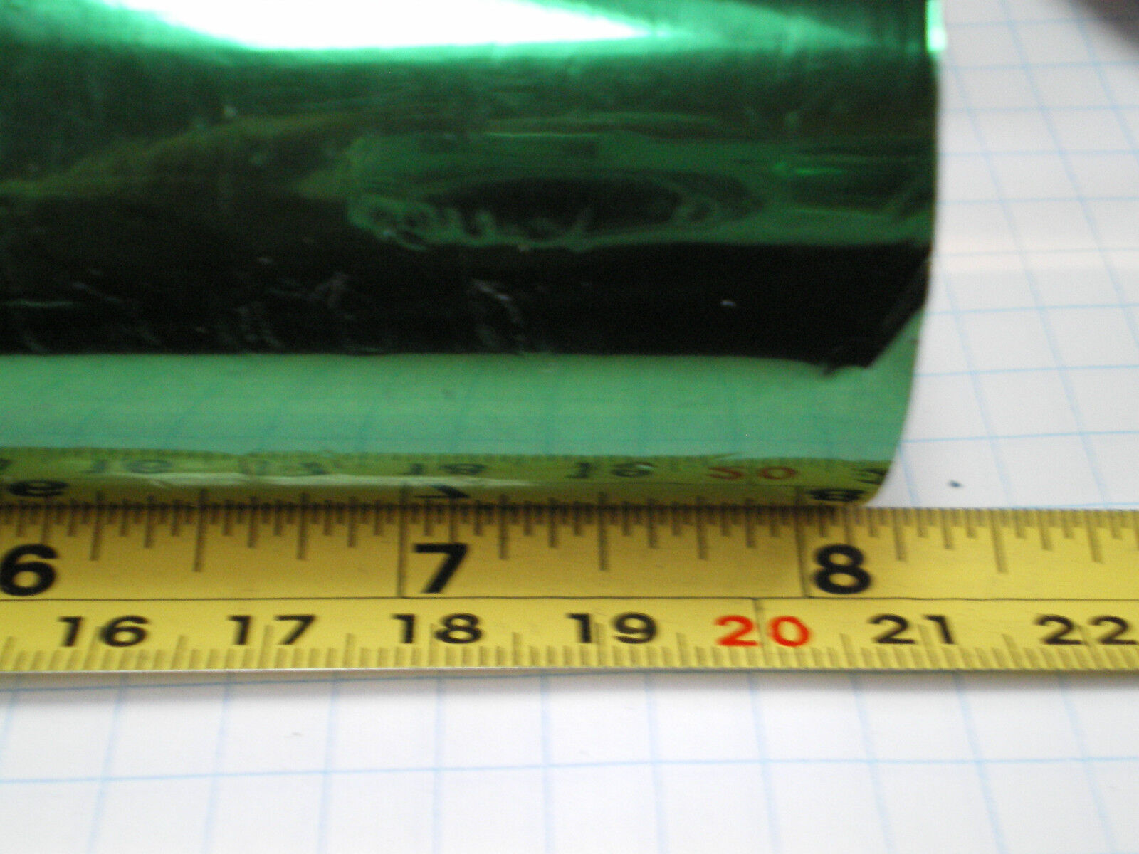 ITW EMERALD GREEN HOT STAMPING FOIL GC-727-885 200FT X 8 INCH ROLL  1/2 CORE