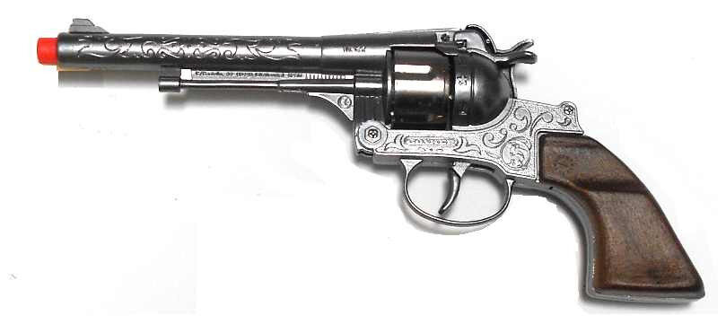 Cap Gun 12-shot Die Cast Western Cowboy Revolver - Made in Spain Gohner