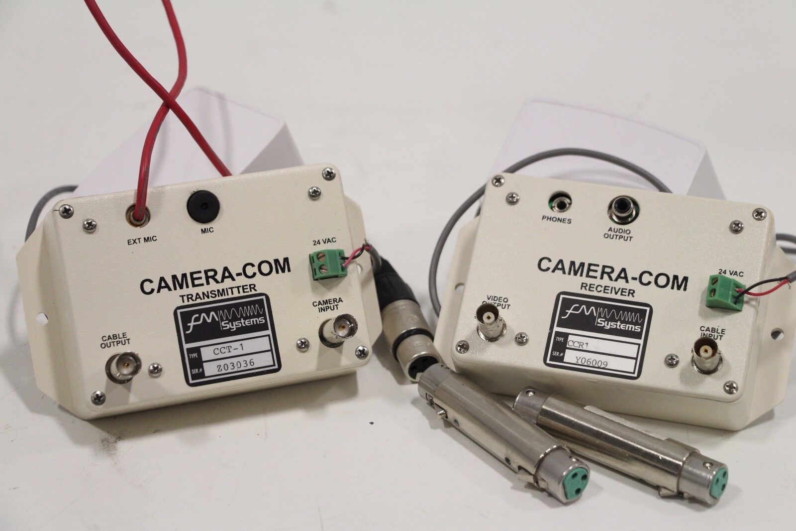 FM Camera Com CCTV CCT1 CCR1 Transmitter Receiver Audio Link Surveillance System