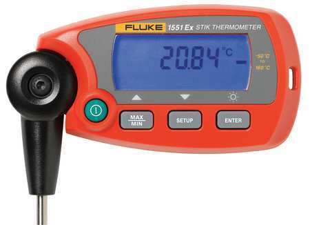 Fluke 1551A-12 Rtd Thermometer,-58 To 320F,Digital
