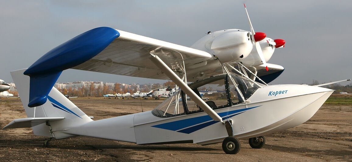 VNS-41 A41 Factory Amphibious Airplane Wood Model Replica Large 