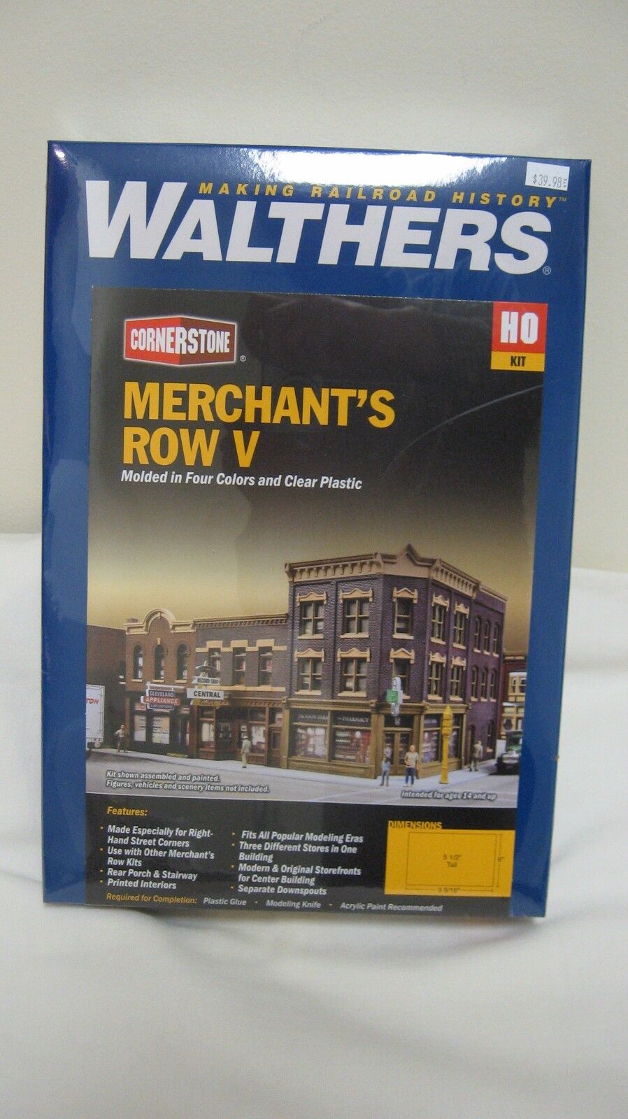 Walthers Cornerstone HO Scale  Merchant\'s Row V Kit #933-4041 New in Box