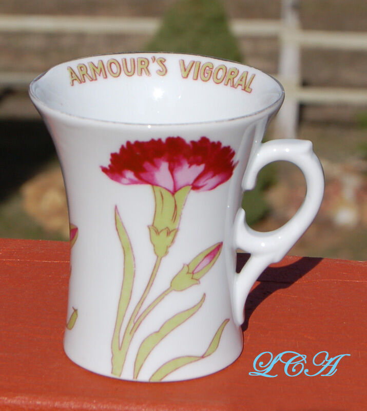 Antique ARMOUR\'S VIGORAL for LOST MANHOOD quack medicine ADVERTISING cup