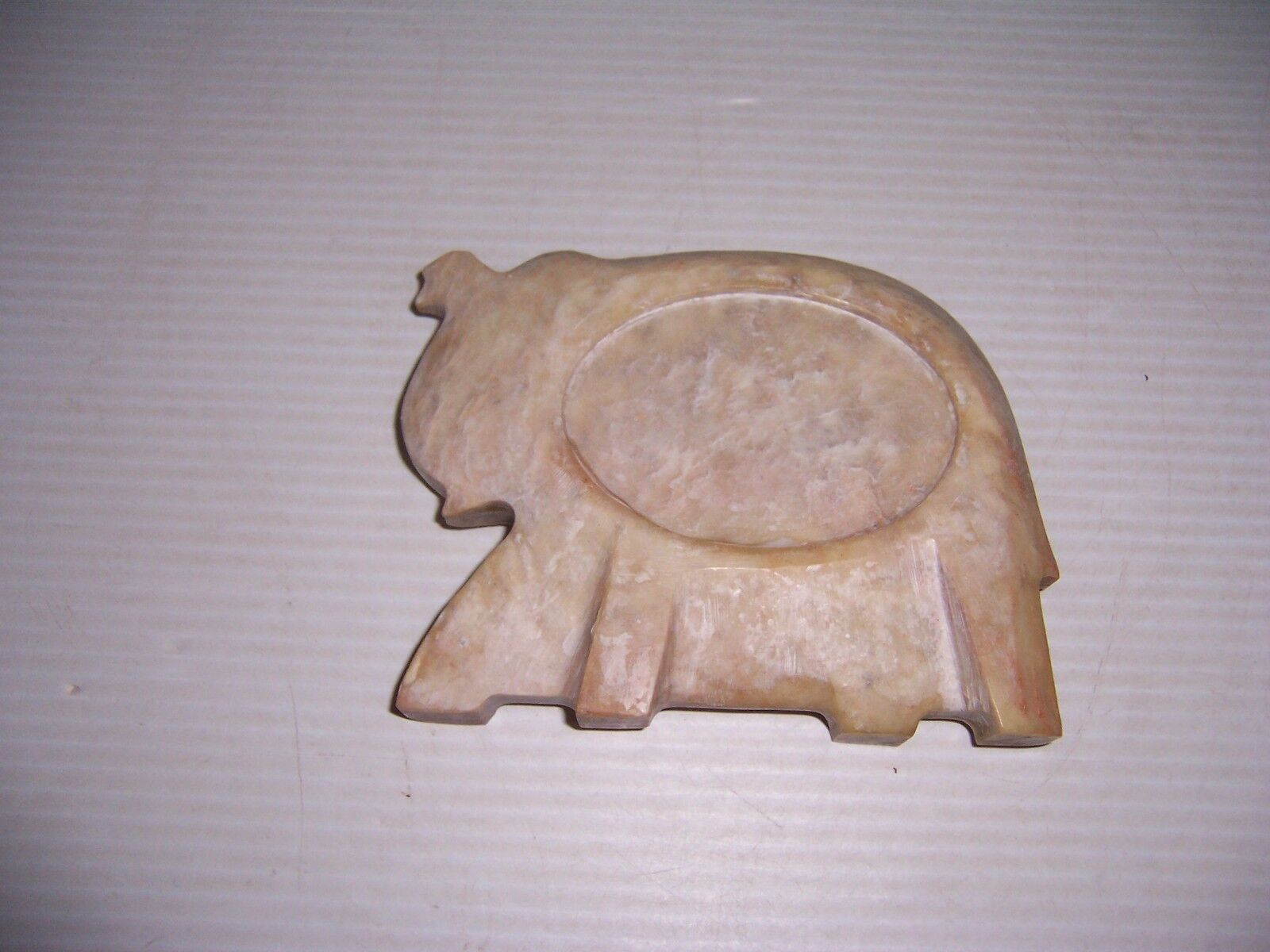 Vintage Soap Stone Elephant Soap Dish