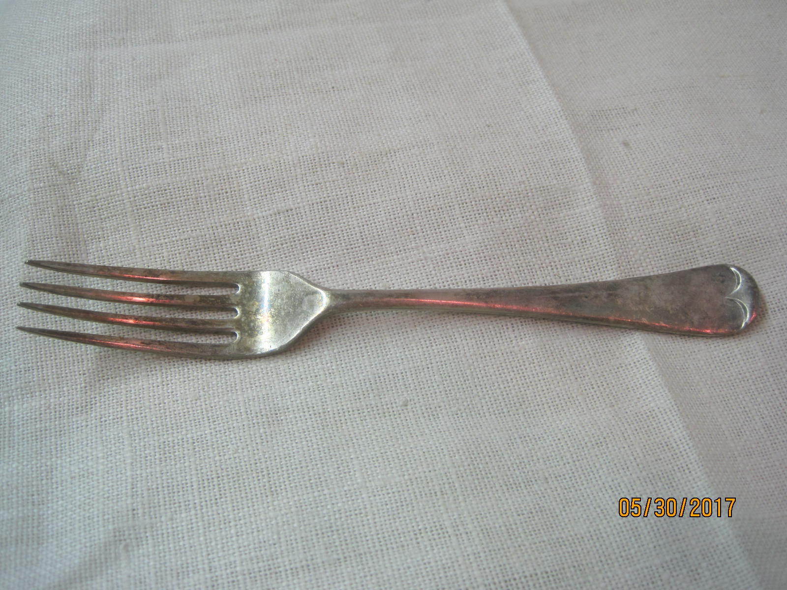Antique Sheffield SSP & Co Ltd Silver Plate Salad Fork