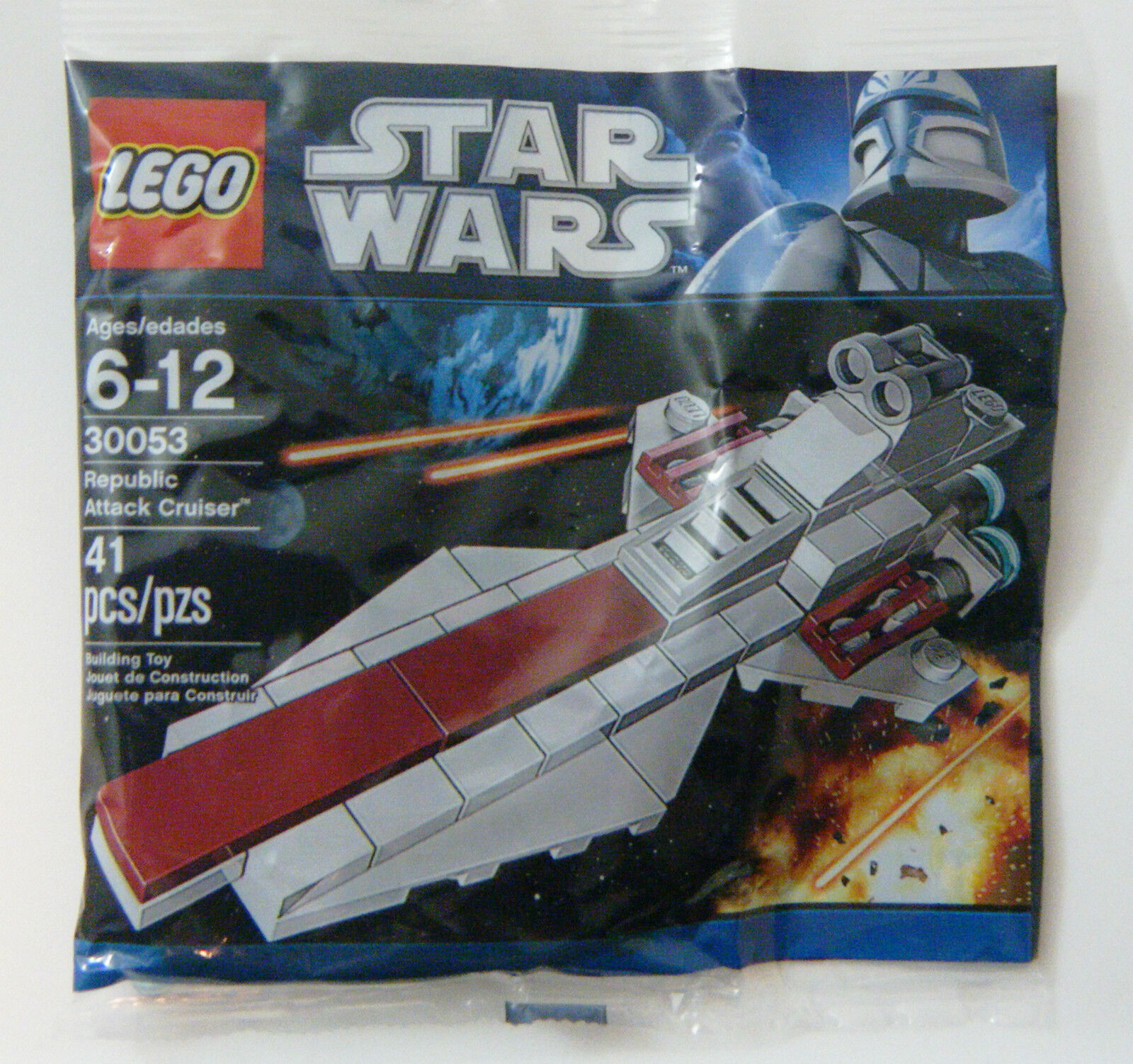 LEGO 30053 STAR WARS - REPUBLIC ATTACK CRUISER (PROMO POLY BAG) - RARE