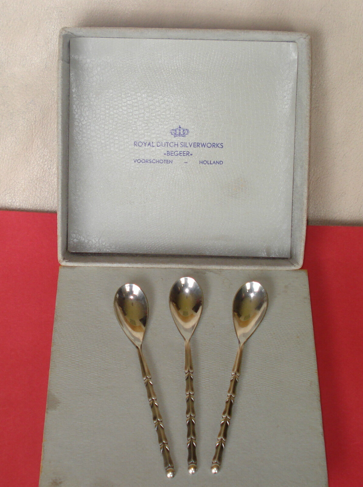 Voorschoten Holland/Scandinavia 3 Sterling Silver Spoons Royal Dutch \