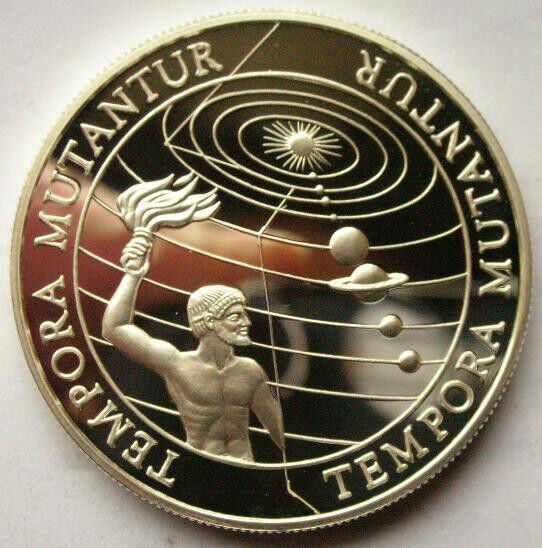 Kiribati Samoa 1997 Millennium Union Silver Coin,Proof