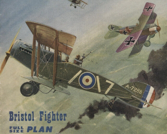 Model Airplane Plans: BRISTOL F2B FIGHTER 39½\