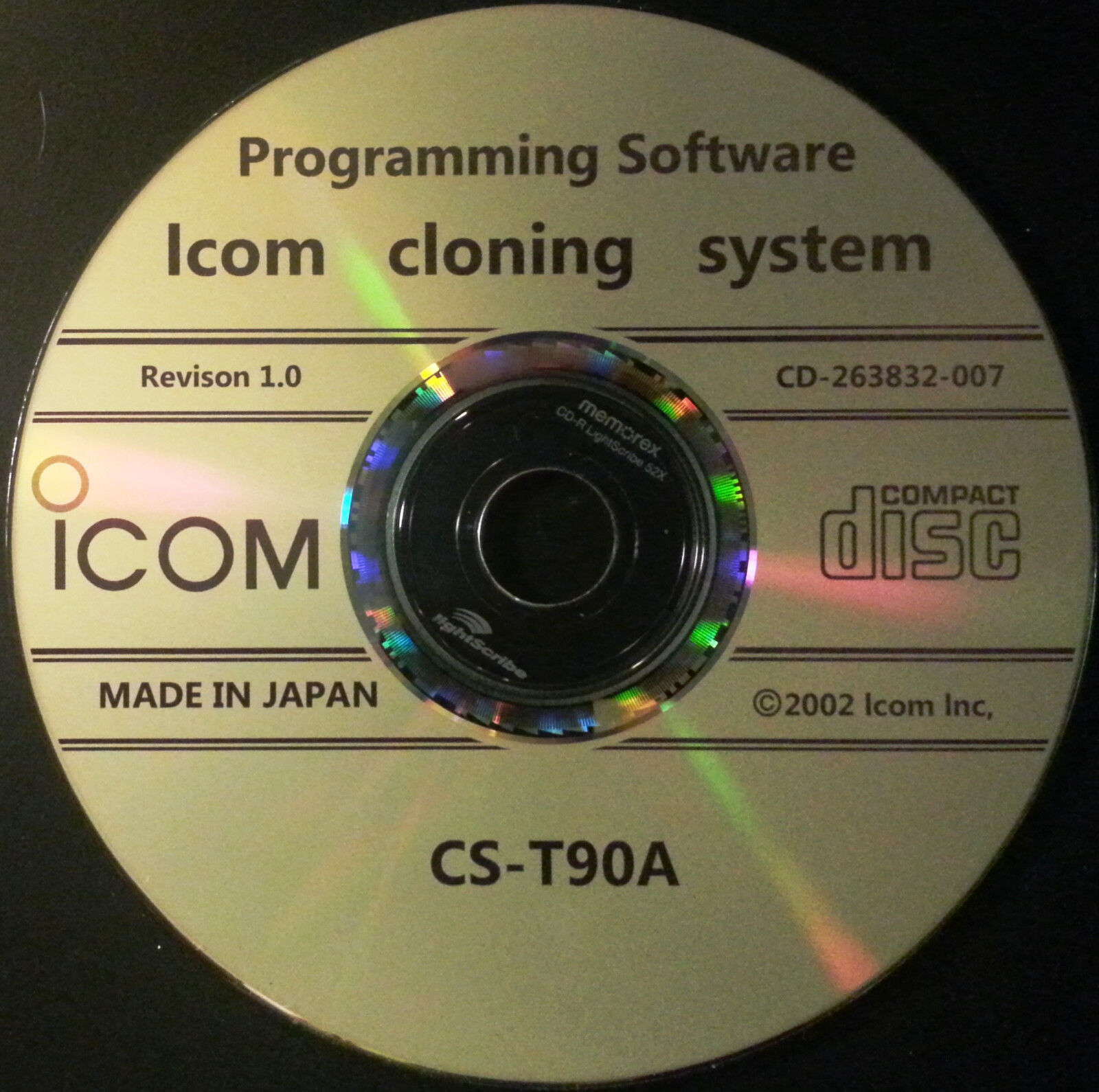 Icom CS-T90A Programming Software for IC-T90A