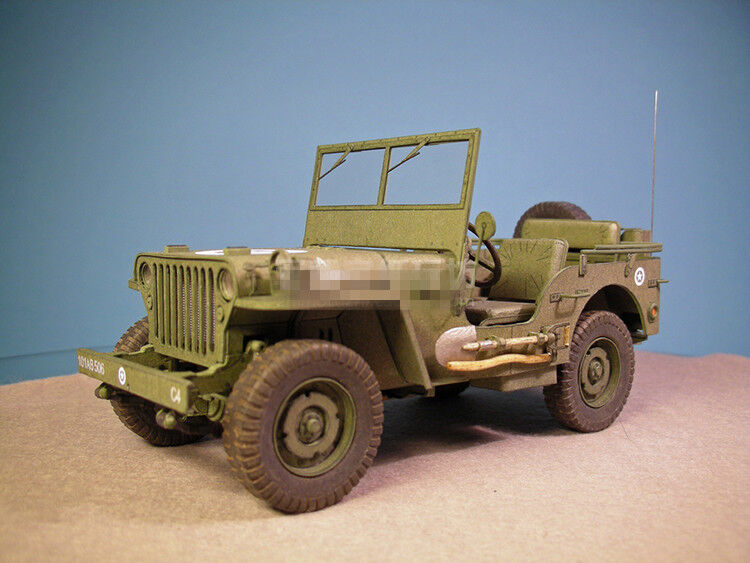 3D DIY Paper Model Kit 1/25 Scale WW2 United States Willys MB Jeep US Army
