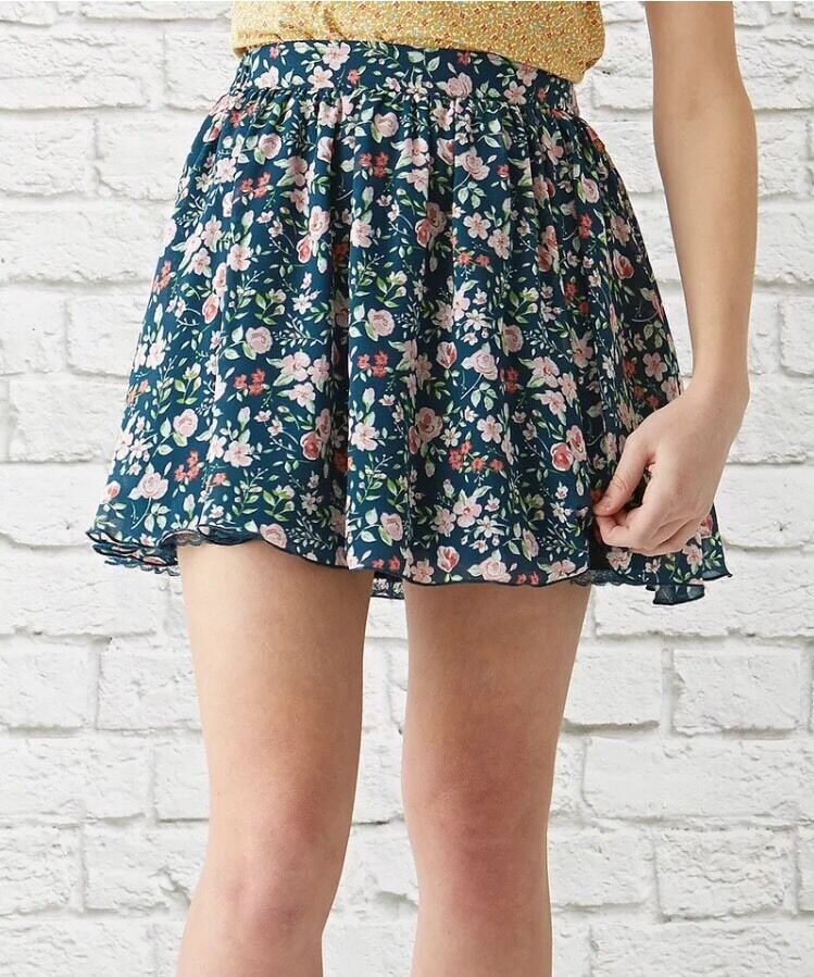 NWT Matilda Jane Roses Are Red Skirt Navy Floral Tween 435 Size 10