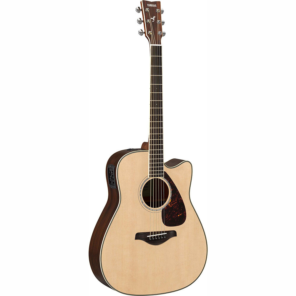 Yamaha FGX830C FGX Dreadnought Single Cutaway Acoustic-Electric Guitar Natural