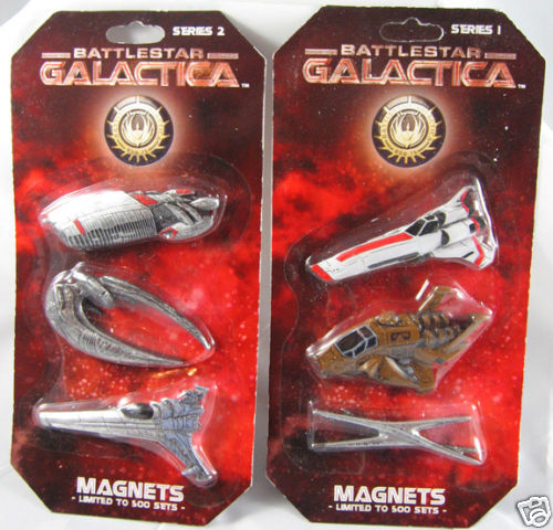 Battlestar Galactica 3d Magnet Sets Viper, Raptor, Cylon Raider, Basestar / BSG