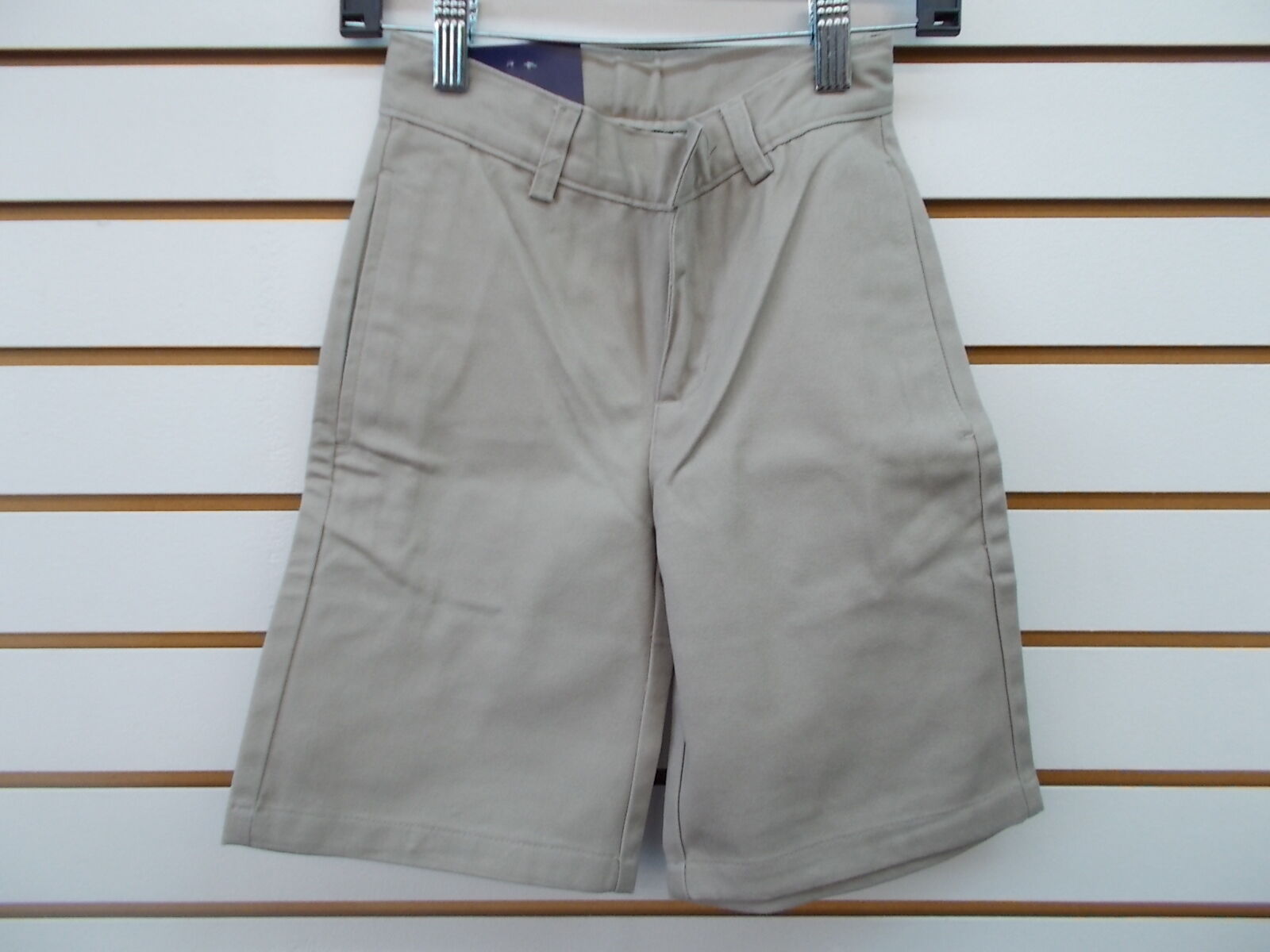Boys Arrow Khaki or Navy Uniform/Casual Flat Front Shorts Sizes 6, 7, 8 & 10