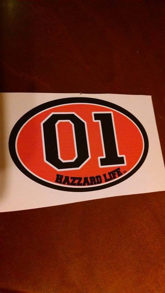 Dukes of Hazzard General Lee 01 Hazzard Life Vinyl Decal Sticker
