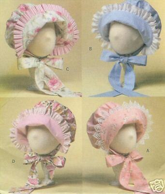 OOP Baby Sun Bonnet Hat pattern ruffles Reborn Playpal Butterick 4820 Classic
