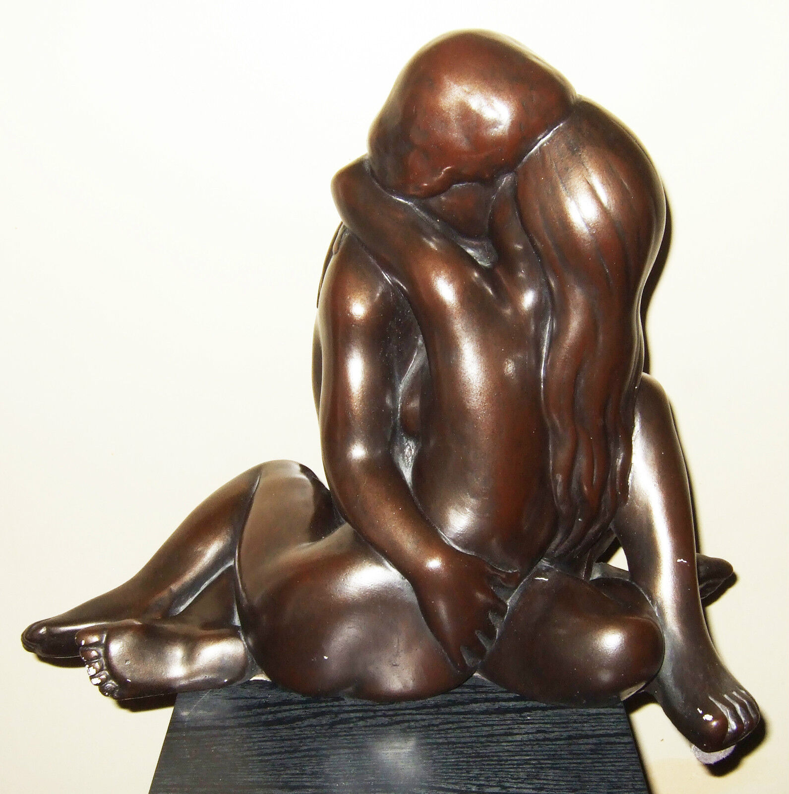 Vintage Lovers Nude Embrace Statue by Arnold Bergere Leonardo Art 1968 War Inc. 