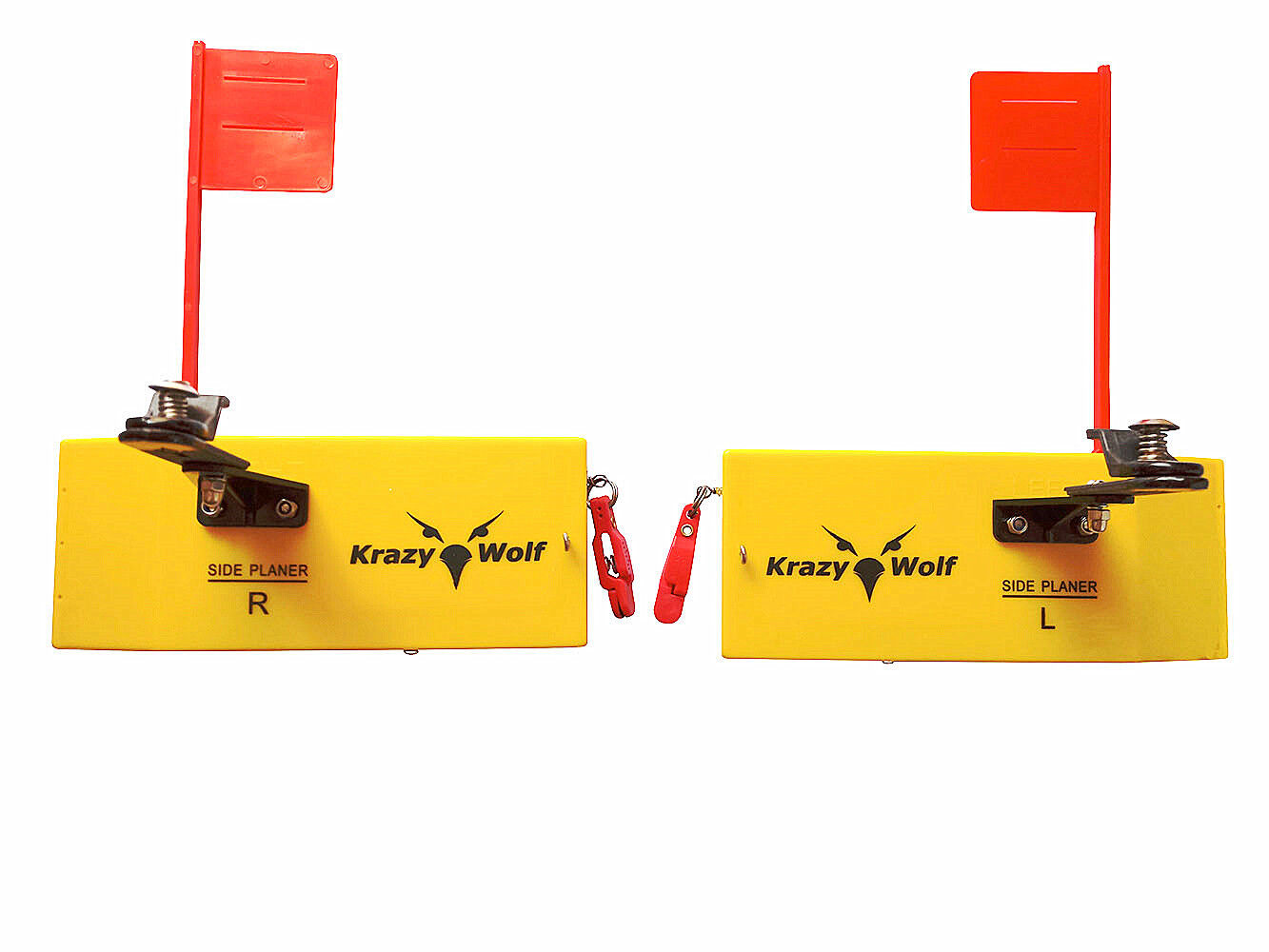 Pair of Planer Board With Spring Flag system,Left&Right,Medium Size,L8\