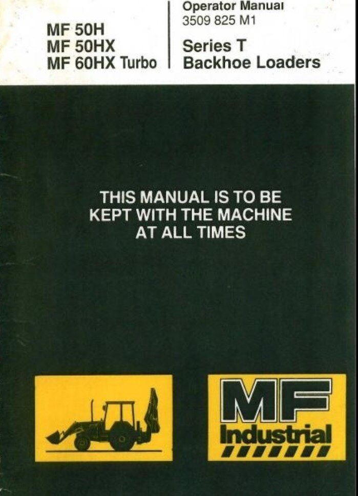 MF 50H 50HX 60HX Turbo Operator Manual & Wiring pdf on CD & More