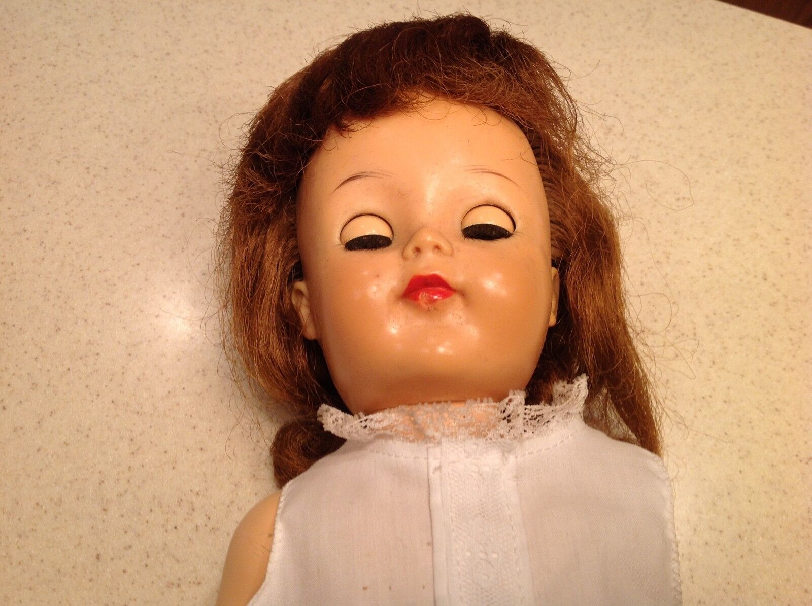 1954 Posie Ideal Hard Plastic Doll Sleep Eyes  Red Rooted Hair 17\