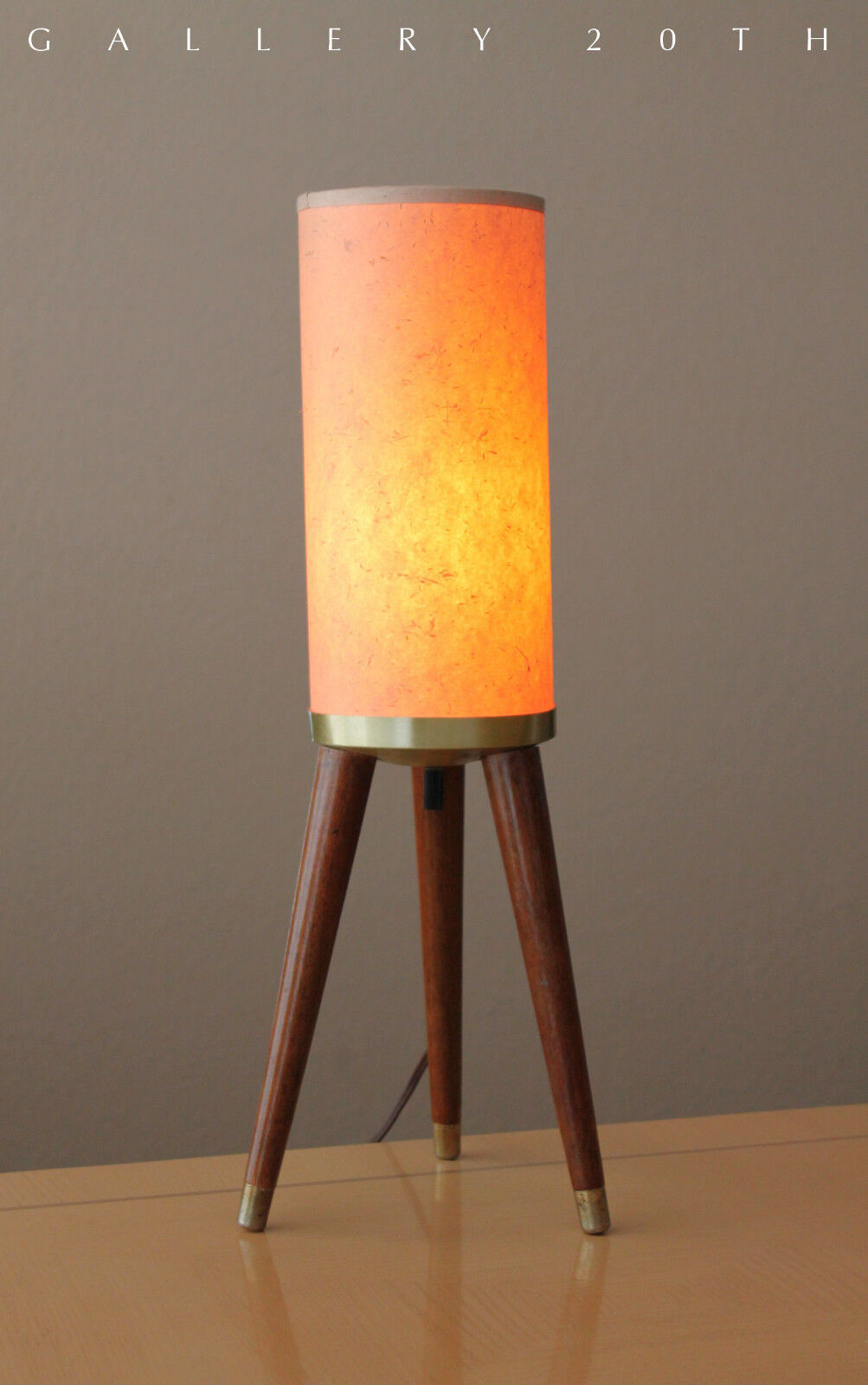 MID CENTURY MODERN LIGHTOLIER ATOMIC TRIPOD LAMP 50s Vtg Knoll Raymor Eames Era