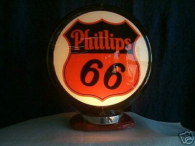  gas pump globe PHILLIPS 66 reproduction 2 glass faces