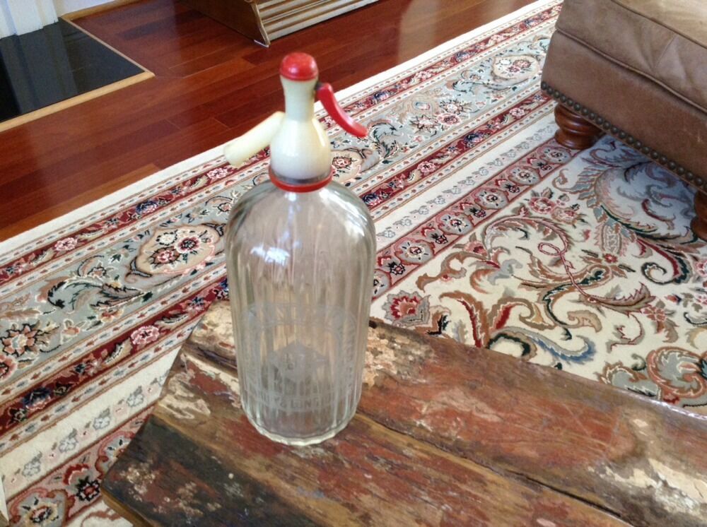 Vintage Seltzer Bottle Hanley & Longton Premier Mineral Water Co. 