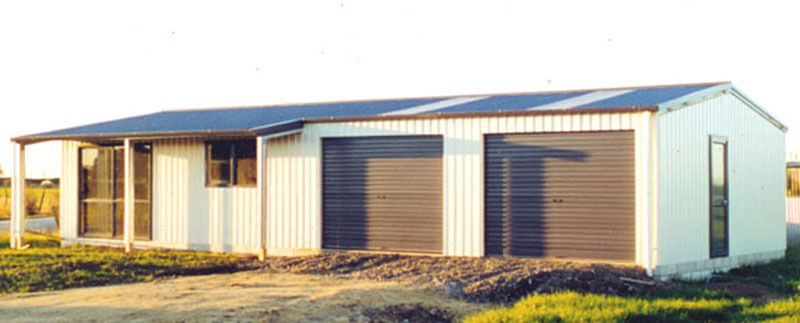 STEEL INSULATED HOUSE w/ PORCH -METAL BUILDING Shop KIT with or w/out garage