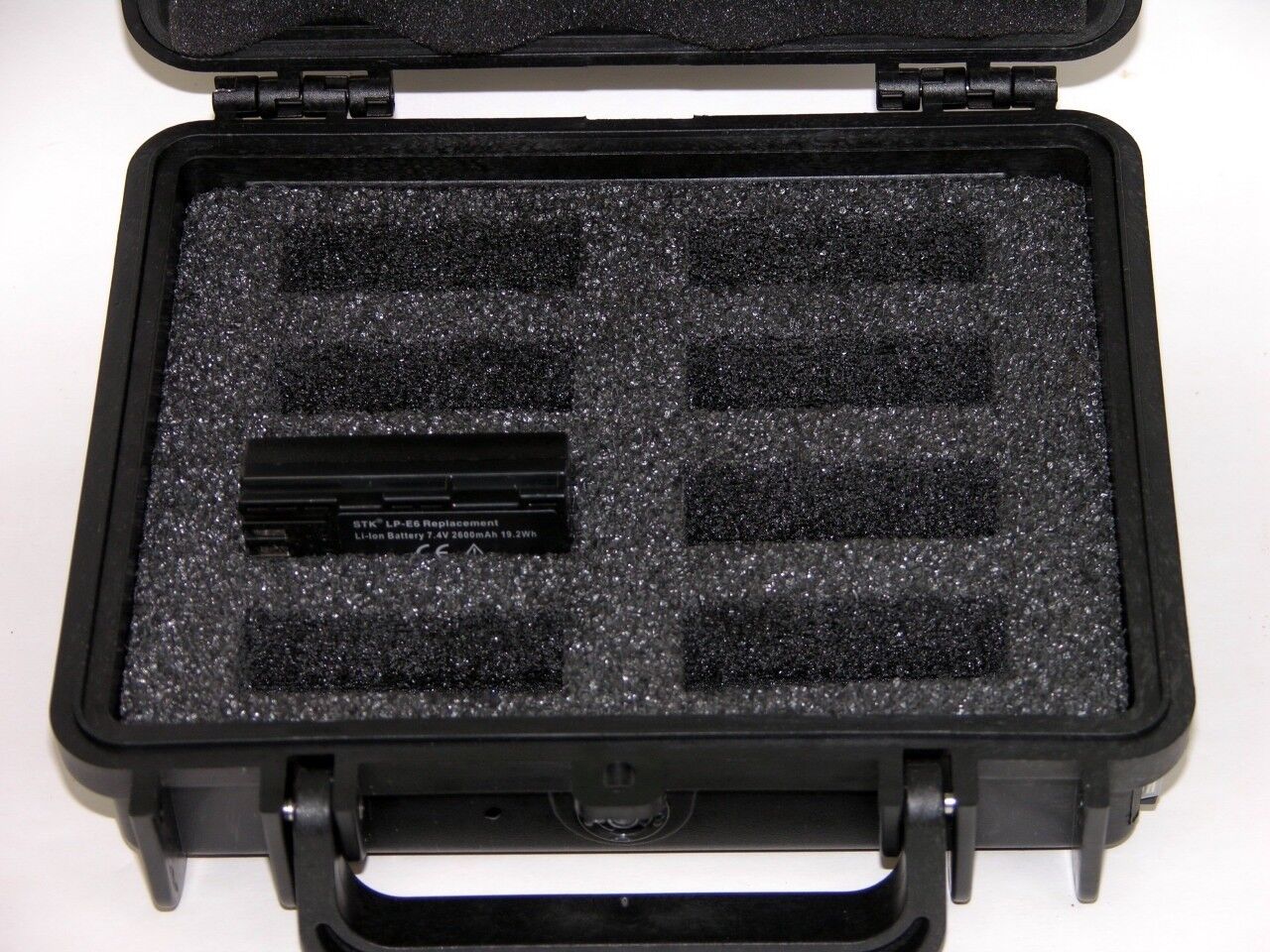 Armourcase 1060 +cut foam fit Canon LP-E6 Battery SD Mark II III 60D 70D 6D 7D