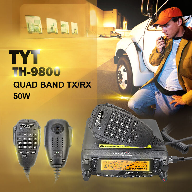 1610A Version DHL/EMS Quad Band Ham Radio Transceivers TH-9800 with Cable