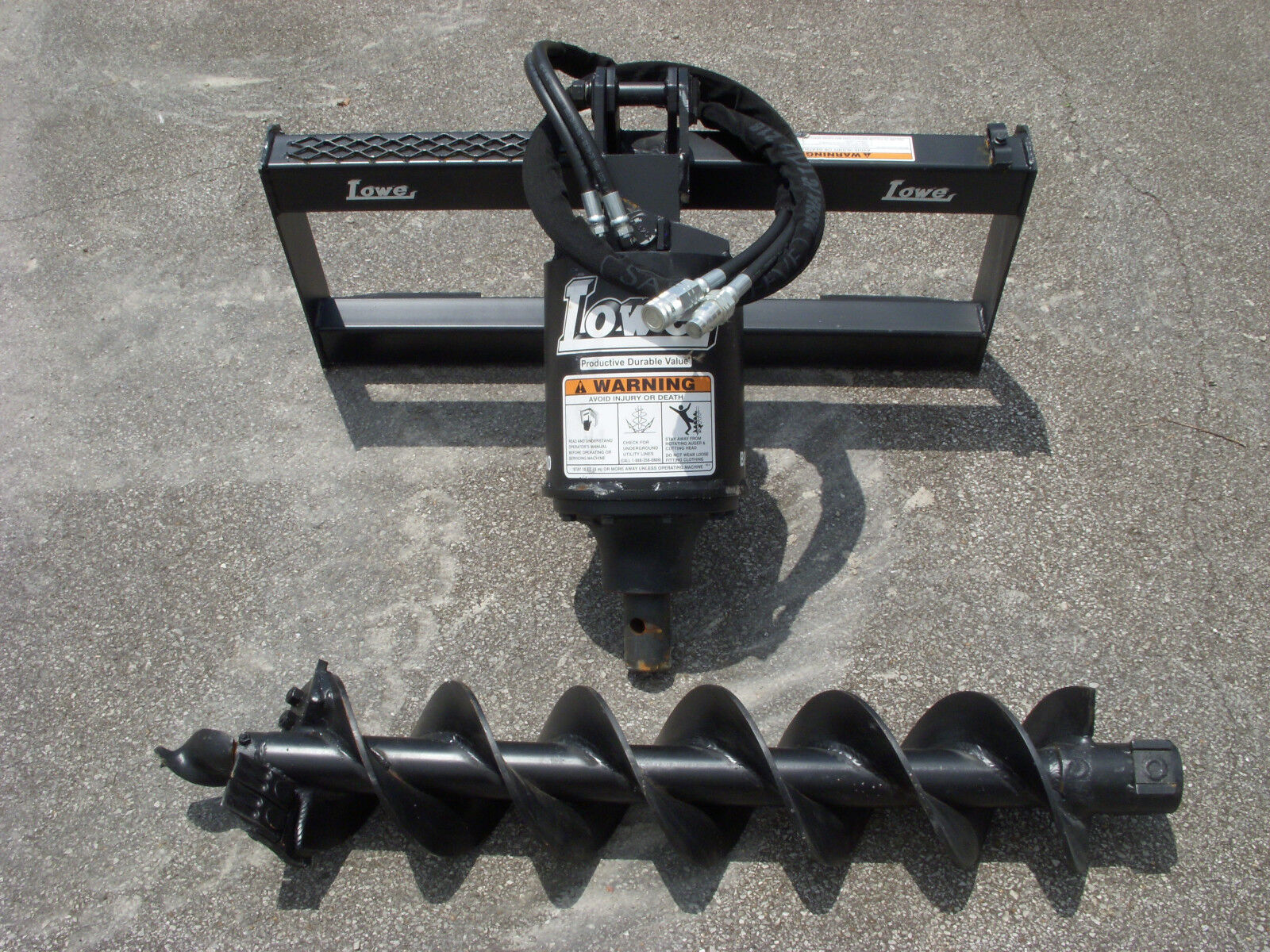 Bobcat Skid Steer Attachment - Lowe BP210 Round Auger with 9\