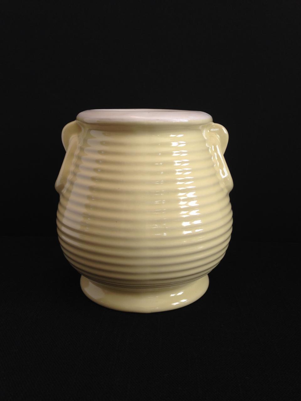 Vintage Coors Pottery Golden Colorado Ringware Vase Beehive Yellow
