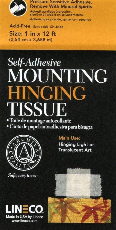 Acid Free Self Adhesive Thin Hinging Tissue 1\