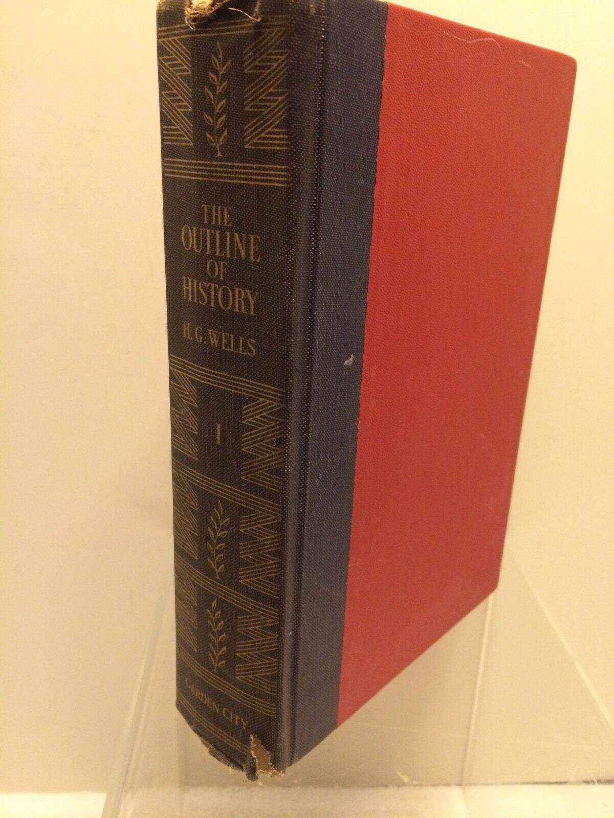 THE OUTLINE OF HISTORY, H. G. Wells, Hardbound, c. 1949 Doubleday, VOLUME I