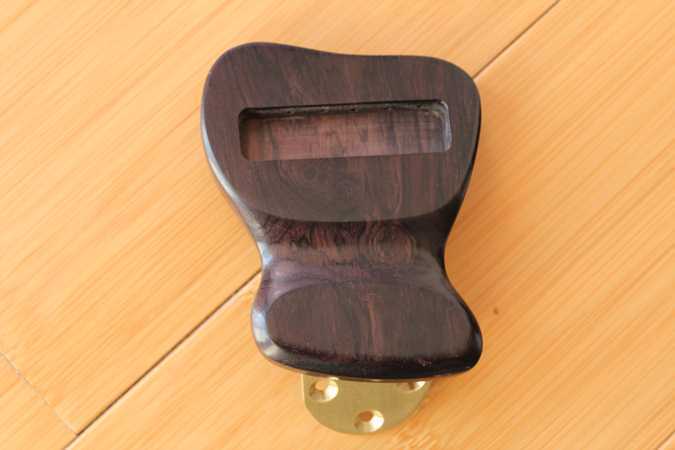 Solid short ebony tailpiece for Jazz archtop guitar
