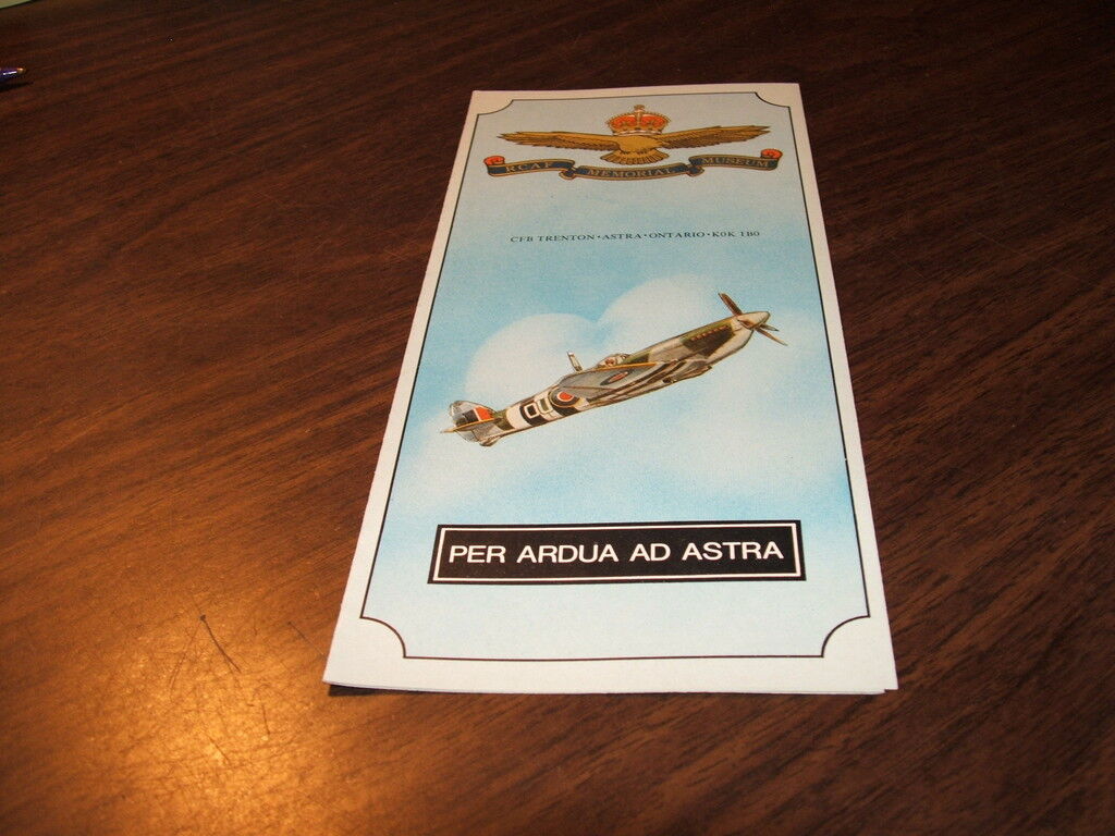 RCAF MEMORIAL ASTRA, ONTARIO BROCHURE 