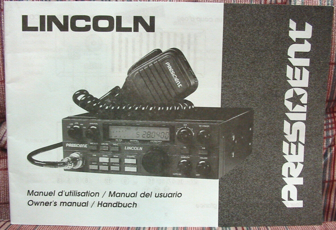 President Lincoln AM/SSB Transceiver Owners Manual - MINT