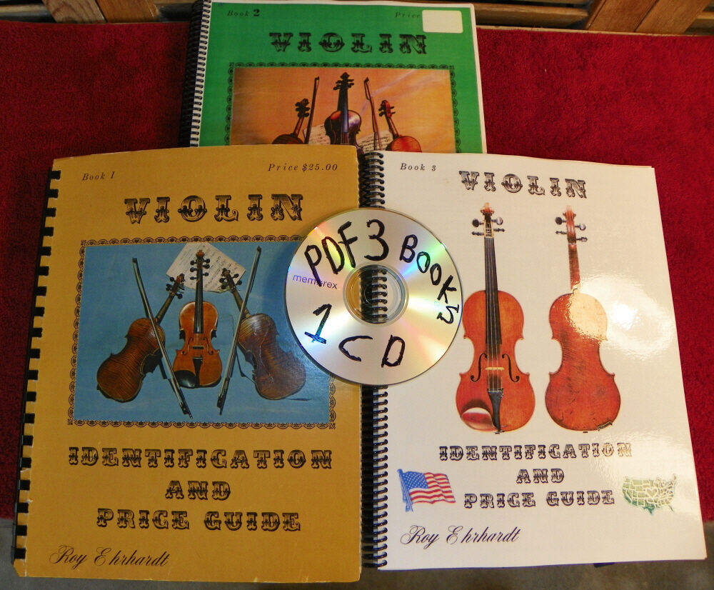 Roy Ehrhardt Estate CD PDF Violin Identification & Price Guide #1- #2- #3  Books