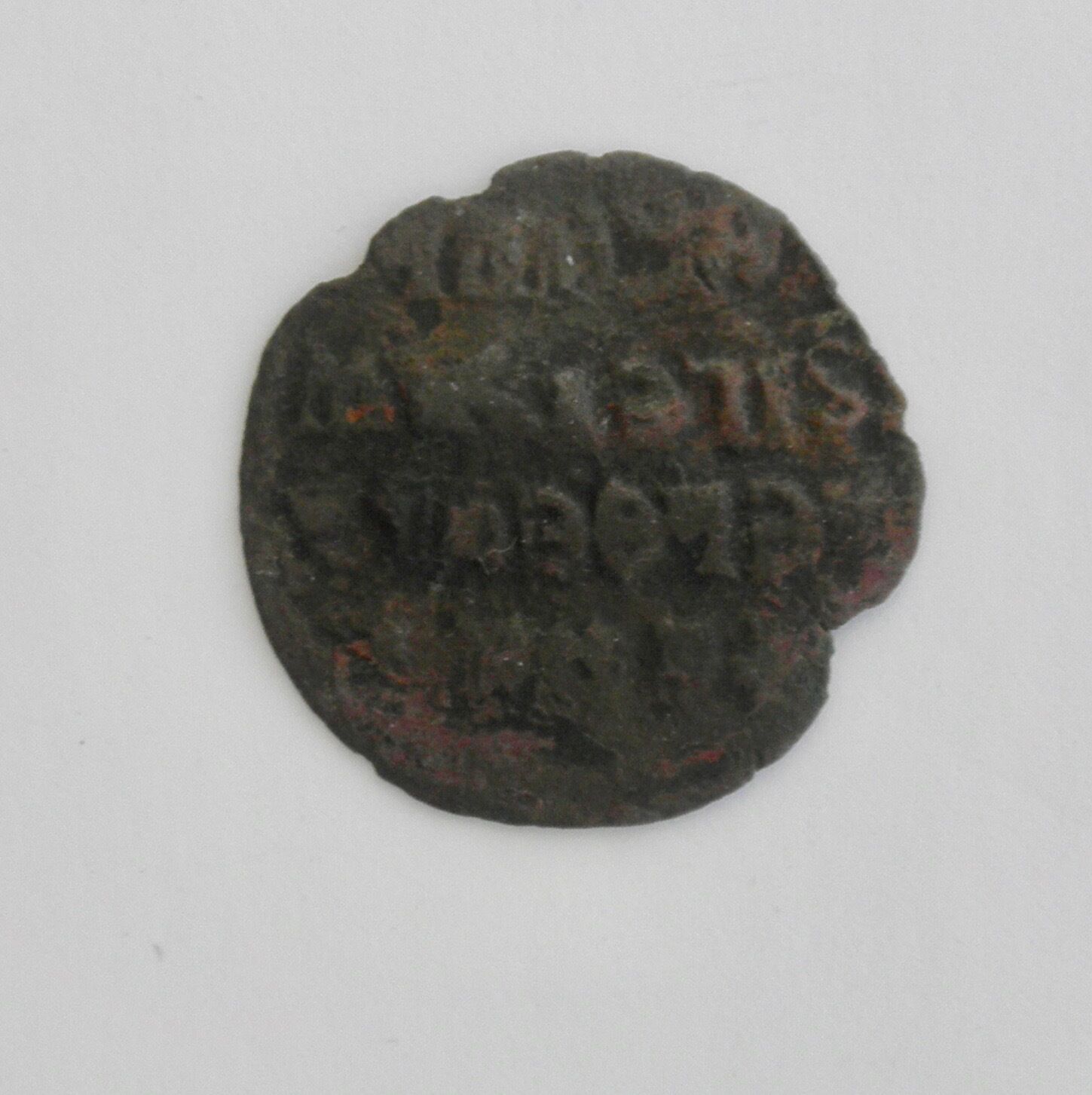 Ancient Coin with Many Letters on One Side