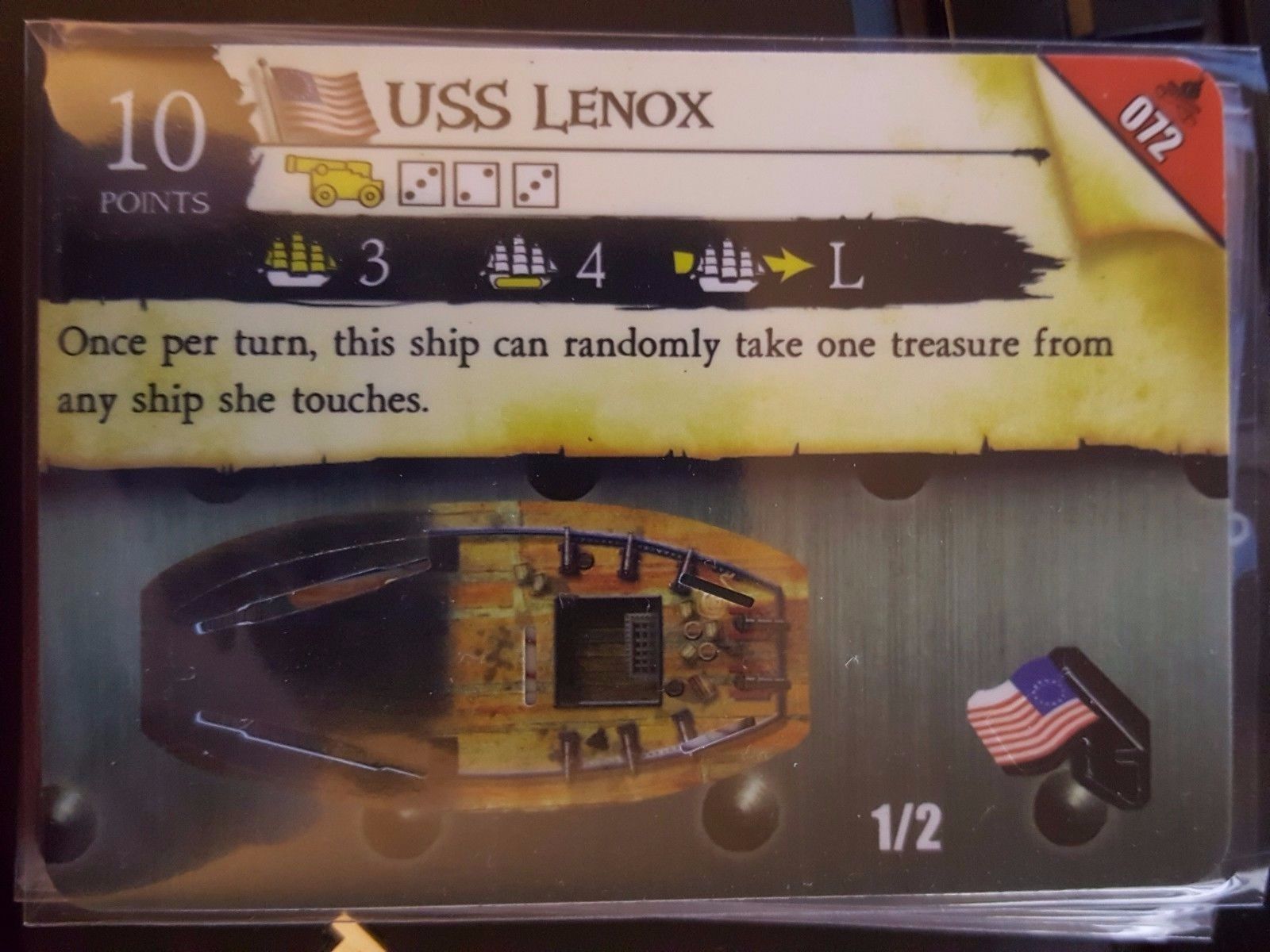 Pirates Fire & Steel #072 USS Lenox Pocketmodel CSG