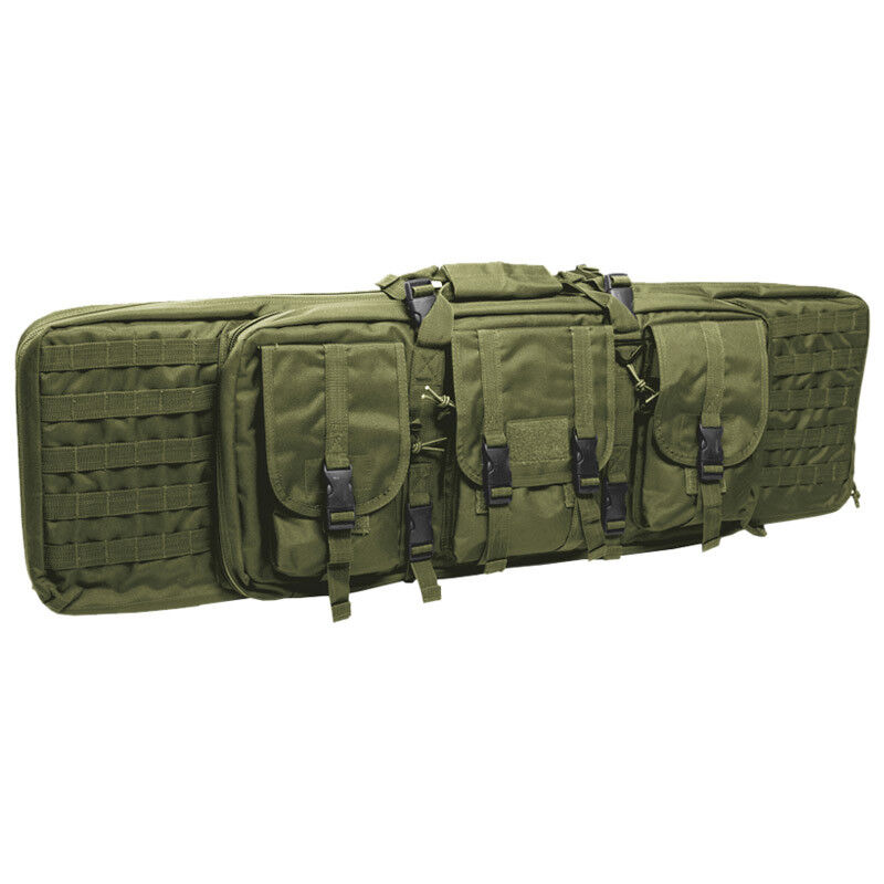 Large Tactical Rifle Case Padded Gun Bag MOLLE Airsoft Shooting Hunting Olive OD