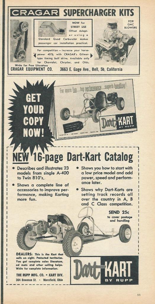 1959 Dart Kart Go Kart Ad