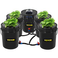 VEVOR Hydroponics Deep Water Culture DWC Hydroponic System 5 Gallon 5 Buckets picture