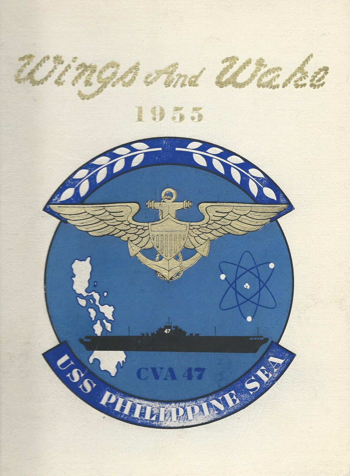 ☆*☆ USS PHILIPPINE SEA CVS-47 WESTPAC DEPLOYMENT CRUISE BOOK YEAR LOG 1955 ☆*☆ 