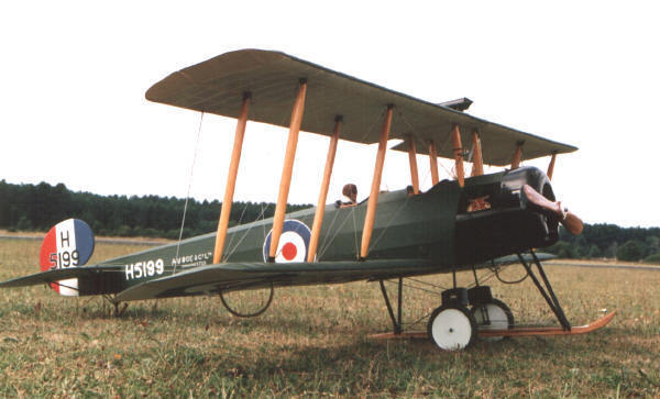 Avro-504 World War I Biplane Aircraft Desktop Wood Model Small New
