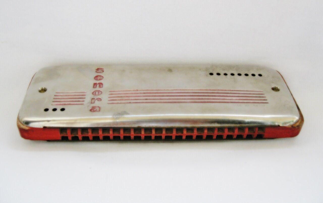 Vintage harmonica Senora Mouth-organ Double Side Key of C Key of G Poland Rare